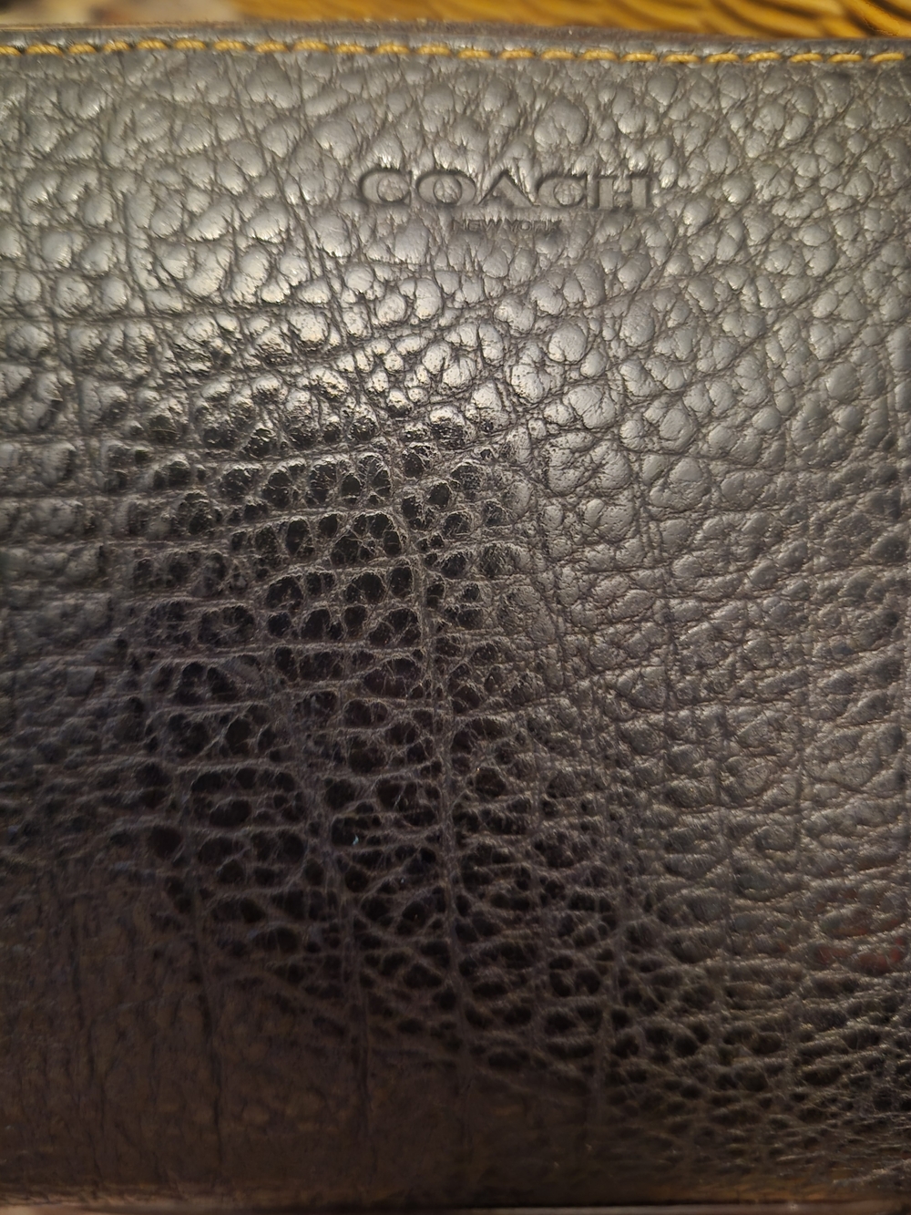 Coach Women's Black Leather Wallet - Coach